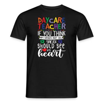 Kindertagesstammlehrer Geschenk Zitat Netter Kinde - Männer T-Shirt - Schwarz - Vorne - AI Model Male 178 light (178cm)