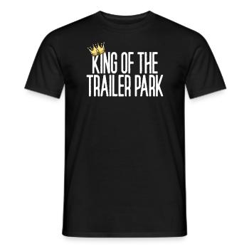 K�nig des Trailer Park Redneck White M�ll - Männer T-Shirt - Schwarz - Vorne - AI Model Male 178 light (178cm)