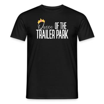 K�nigin des Trailer Park Redneck White M�llTrailer - Männer T-Shirt - Schwarz - Vorne - AI Model Male 178 light (178cm)