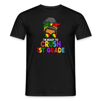Juneteenth Unordentliches Br�tchen Ich bin bereit, - Männer T-Shirt - Schwarz - Vorne - AI Model Male 178 light (178cm)