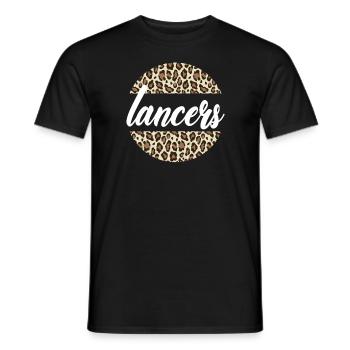 Lancers High School Maskottchen Sportteam Frauen - Männer T-Shirt - Schwarz - Vorne - AI Model Male 178 light (178cm)