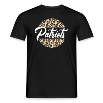 Patriots High School Maskottchen Sportteam Frauen - Männer T-Shirt - Schwarz - Vorne - AI Model Male 178 light (178cm)