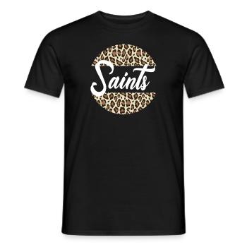 Saints High School Maskottchen Sportteam Frauen - Männer T-Shirt - Schwarz - Vorne - AI Model Male 178 light (178cm)