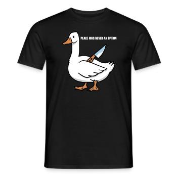 Frieden war nie eine Option - Männer T-Shirt - Schwarz - Vorne - AI Model Male 178 light (178cm)