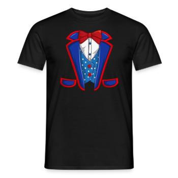 Onkel Kostüm 4. Juli Halloween Onkel - Männer T-Shirt - Schwarz - Vorne - AI Model Male 178 light (178cm)