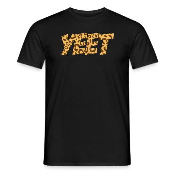 Yeet meme yeeted Slang M dchen Teenager Leopard Ye - Men's T-Shirt - black - Front - AI Model Male 178 light (178cm)