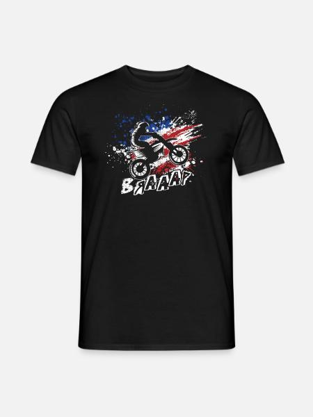 Motocross Enduro Motorrad Moto-Cross Dirt Bike - Männer T-Shirt - Schwarz