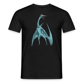 Quetzalcoatlus Dinosaurier Kinder Dinosaurier - Männer T-Shirt - Schwarz - Vorne - AI Model Male 178 light (178cm)
