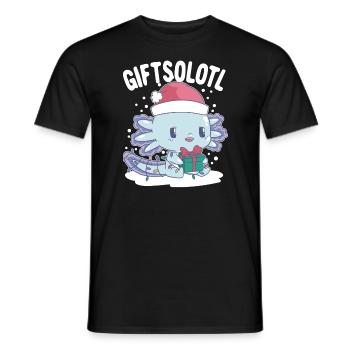 GeschenkeSolotl Axolotl Weihnachten Axolotl Kinder - Männer T-Shirt - Schwarz - Vorne - AI Model Male 178 light (178cm)
