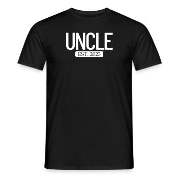 Onkel Est. 2023 neuer Onkel in diesem Jahr Onkel G - Männer T-Shirt - Schwarz - Vorne - AI Model Male 178 light (178cm)