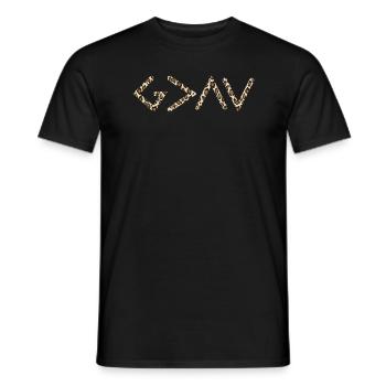 Gott ist gr��er als die H�hen und Tiefen - Männer T-Shirt - Schwarz - Vorne - AI Model Male 178 light (178cm)