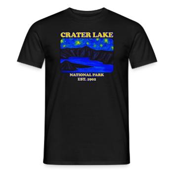 Crater Lake National Park Est. 1902 Kratersee - Männer T-Shirt - Schwarz - Vorne - AI Model Male 178 light (178cm)