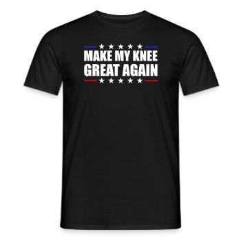 Machen Sie mein Knie wieder gut Knieersatz Operati - Männer T-Shirt - Schwarz - Vorne - AI Model Male 178 light (178cm)