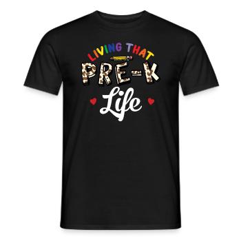 Leben dieses Leben vor dem K-Leben, neuer Lehrer v - Männer T-Shirt - Schwarz - Vorne - AI Model Male 178 light (178cm)