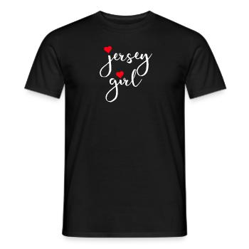 Jersey Girl Stolzes New Jersey Frau New Jersey M�d - Männer T-Shirt - Schwarz - Vorne - AI Model Male 178 light (178cm)