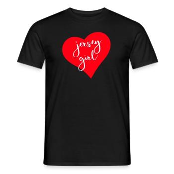 Jersey Girl Proudes New Jersey Heart New Jersey Gi - Männer T-Shirt - Schwarz - Vorne - AI Model Male 178 light (178cm)