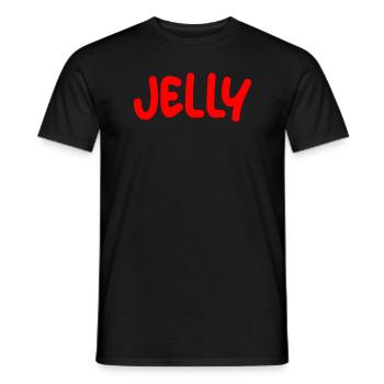 Jelly Kost�m passende PB- und J Halloween -Kost�m - Männer T-Shirt - Schwarz - Vorne - AI Model Male 178 light (178cm)