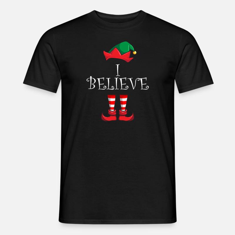 Ich glaube - Männer T-Shirt - Schwarz