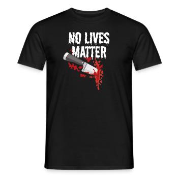 Keine Leben Materie Tropf Halloween keine Leben Ma - Männer T-Shirt - Schwarz - Vorne - AI Model Male 178 light (178cm)
