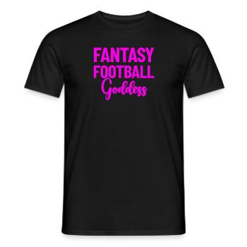 Fantasy -Fu�ballg�ttin Womens Fantasy Football - Männer T-Shirt - Schwarz - Vorne - AI Model Male 178 light (178cm)