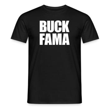 Buck Fama - Männer T-Shirt - Schwarz - Vorne - AI Model Male 178 light (178cm)