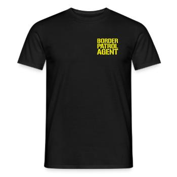 Border Patrol Federal Agent Halloween Kost�m - Männer T-Shirt - Schwarz - Vorne - AI Model Male 178 light (178cm)