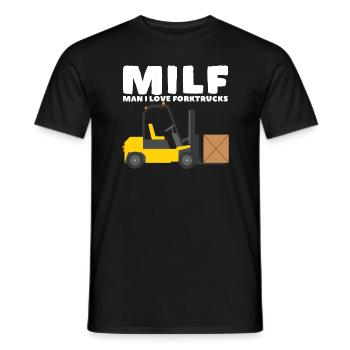 Mann ich liebe - Männer T-Shirt - Schwarz - Vorne - AI Model Male 178 light (178cm)