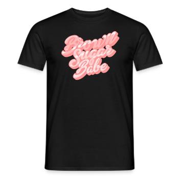 Brauner Zuckerbabe schwarzer Frau Melanin brauner - Männer T-Shirt - Schwarz - Vorne - AI Model Male 178 light (178cm)