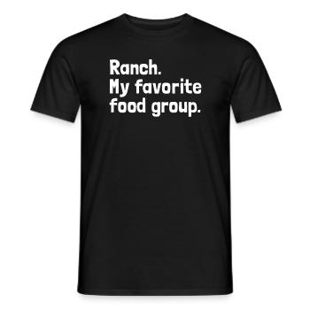 Ranch meine Lieblingsfood -Salat -Dressing Ranch - Männer T-Shirt - Schwarz - Vorne - AI Model Male 178 light (178cm)