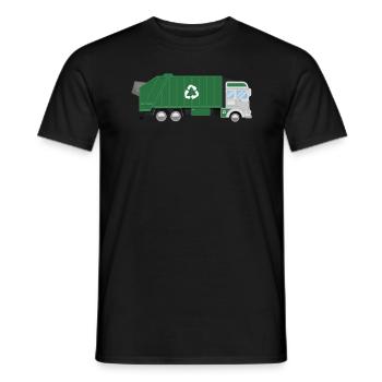 M�llwagen Kinder Kleinkind M�llday Trucks - Männer T-Shirt - Schwarz - Vorne - AI Model Male 178 light (178cm)