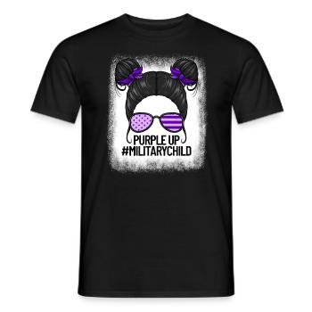 Lila up #militarychild M dchen Milit r Kindlila up - T-shirt homme - noir - Devant - AI Model Male 178 light (178cm)