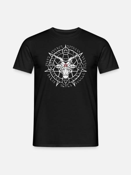 Satanic Goat's Head Baphomet Devil Worshipper - Men's T-Shirt - black