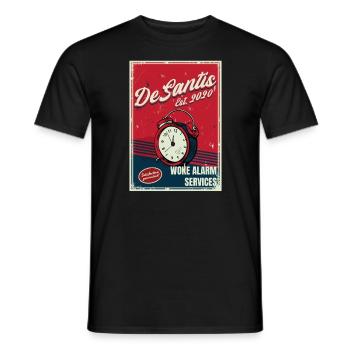 DeSantis weckte Alarmdienste Anti-Wich DeSantis - Männer T-Shirt - Schwarz - Vorne - AI Model Male 178 light (178cm)