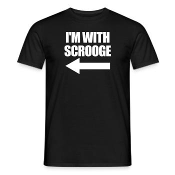 Ich bin mit Scrooge passend zu Weihnachten mit Scr - Männer T-Shirt - Schwarz - Vorne - AI Model Male 178 light (178cm)