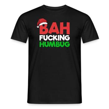 Bah verdammt Humbug Hass Weihnachten Bah HumbugBah - Männer T-Shirt - Schwarz - Vorne - AI Model Male 178 light (178cm)