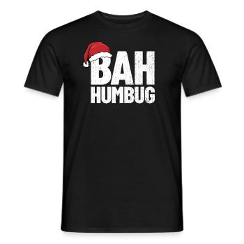 Bah Humbug Anti Holiday Hass Weihnachten Bah Humbu - Männer T-Shirt - Schwarz - Vorne - AI Model Male 178 light (178cm)