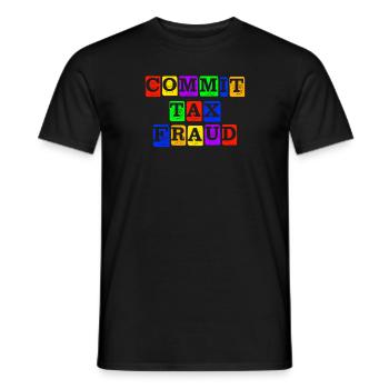 Steuerbetrug Steuerbetrug steuerbetrug begehen - Männer T-Shirt - Schwarz - Vorne - AI Model Male 178 light (178cm)