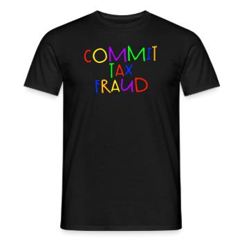 Steuerbetrug Steuerbetrug steuerbetrug begehen - Männer T-Shirt - Schwarz - Vorne - AI Model Male 178 light (178cm)