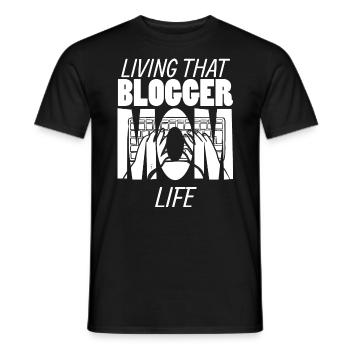 Living That Blogger Mom Life Blogger Mama - Männer T-Shirt - Schwarz - Vorne - AI Model Male 178 light (178cm)