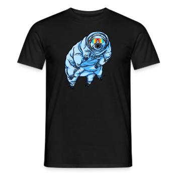 Tarderrade Water Bear Blue Redneck Targradehartes - Männer T-Shirt - Schwarz - Vorne - AI Model Male 178 light (178cm)