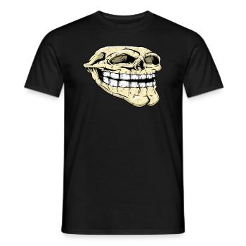 Troll Face Meme lustige Herren Frauen Kinder Junge - Männer T-Shirt - Schwarz - Vorne - AI Model Male 178 light (178cm)