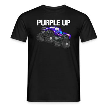 Lila up Monster Truck Milit�r Kinder lila lila auf - Männer T-Shirt - Schwarz - Vorne - AI Model Male 178 light (178cm)