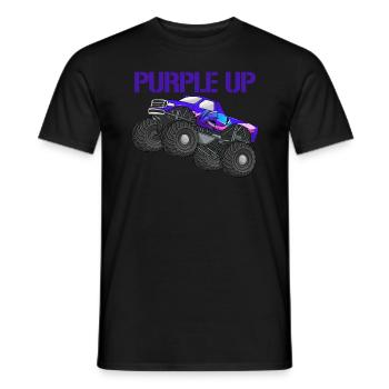 Lila up Monster Truck Milit�r Kinder lila lila auf - Männer T-Shirt - Schwarz - Vorne - AI Model Male 178 light (178cm)