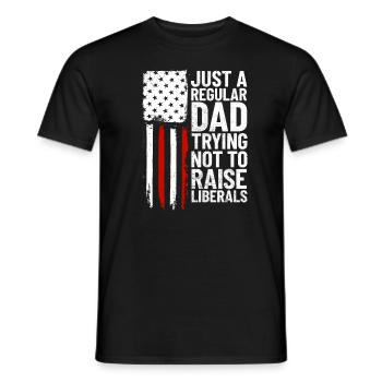 Nur ein normaler Vater, der versucht, Liberale nic - Männer T-Shirt - Schwarz - Vorne - AI Model Male 178 light (178cm)