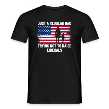 Nur ein normaler Vater, der versucht, Liberale nic - Männer T-Shirt - Schwarz - Vorne - AI Model Male 178 light (178cm)