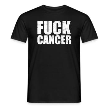Ficken Krebskrebs �berlebende Geschenk FICK Krebs - Männer T-Shirt - Schwarz - Vorne - AI Model Male 178 light (178cm)