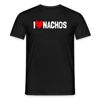 Ich liebe Nachos lustige Nacho Liebhaber Geschenk - Männer T-Shirt - Schwarz - Vorne - AI Model Male 178 light (178cm)