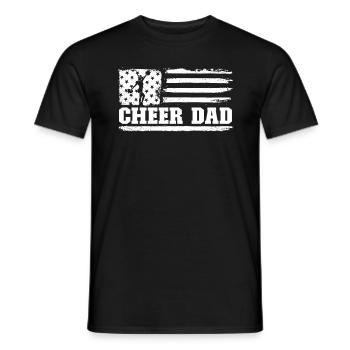 Jubeln Vater amerikanische Flagge Cheerleader Vate - Männer T-Shirt - Schwarz - Vorne - AI Model Male 178 light (178cm)