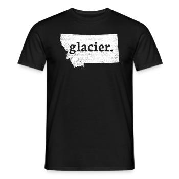 Gletscher Montana Gletscher Nationalpark Gletscher - Männer T-Shirt - Schwarz - Vorne - AI Model Male 178 light (178cm)