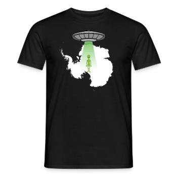 Antarktis UFO Alien Ufo Alien Verschw�rung AlienAn - Männer T-Shirt - Schwarz - Vorne - AI Model Male 178 light (178cm)